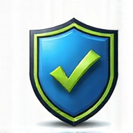 Stylized graphic representing fair play and secure transactions, with a shield and checkmark icon.