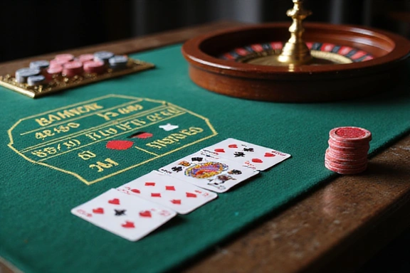 Classic table games setup