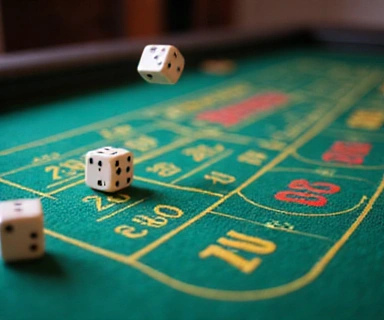 Craps Dice and Table