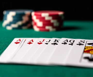 Poker Hand with Chips